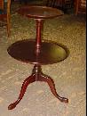 Federal Style Mahogany Two-Tiered Tripod Butler's Table