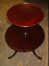 Federal Style Mahogany Two-Tiered Tripod Butler's Table