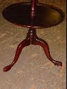 Federal Style Mahogany Two-Tiered Tripod Butler's Table