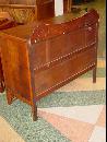 English Vintage 2 Drawer 1/4 Sawn Tiger Oak Chest of Drawers
