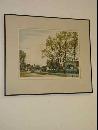 Au Bout Du Villa Signed & Numbered Roger Hebbelinck Etching