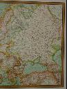 Framed Antique European Map