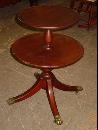 Federal Style Solid Mahogany Two-Tiered Butler's Table
