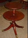 Federal Style Solid Mahogany Two-Tiered Butler's Table