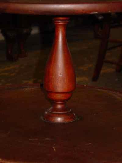 Federal Style Solid Mahogany Two-Tiered Butler's Table
