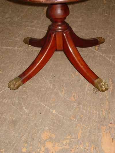 Federal Style Solid Mahogany Two-Tiered Butler's Table