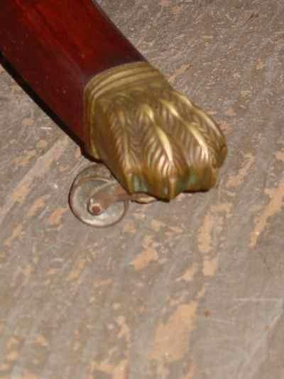Federal Style Solid Mahogany Two-Tiered Butler's Table