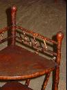 Antique Victorian Bamboo Three Tiered Corner Shelf