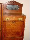 Antique Solid 1/4 Sawn Tiger Oak Combination Bookcase Desk