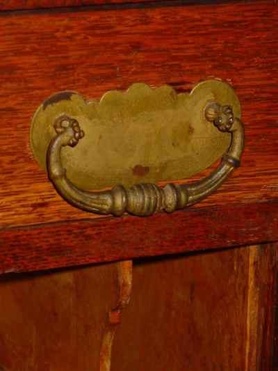 Antique Solid 1/4 Sawn Tiger Oak Combination Bookcase Desk