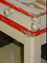 German Vintage FlipTop Painted Solid Pine Washstand