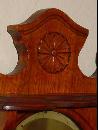 English Antique Solid Walnut Wall Hanging Shaving Mirror