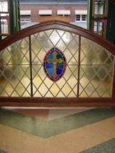 American Antique Leaded & Stained Glass Church Window