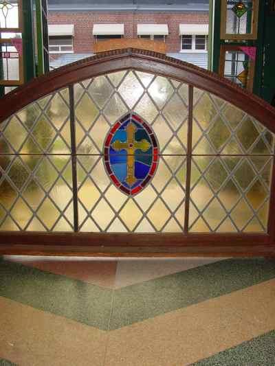 American Antique Leaded & Stained Glass Church Window
