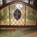American Antique Leaded & Stained Glass Church Window