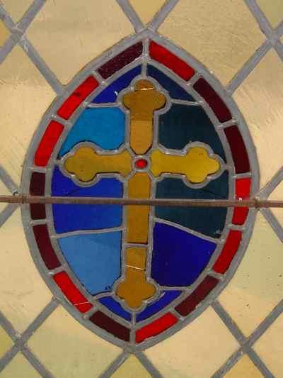 American Antique Leaded & Stained Glass Church Window