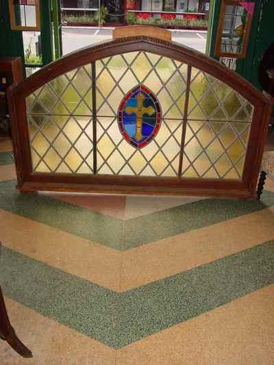 American Antique Leaded & Stained Glass Church Window