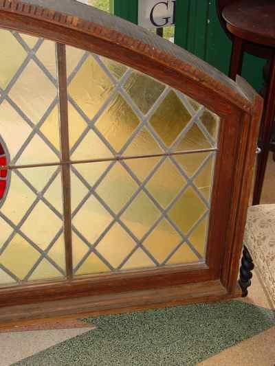American Antique Leaded & Stained Glass Church Window