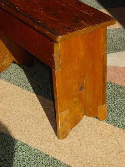 Antique Solid Pine Milking Stool