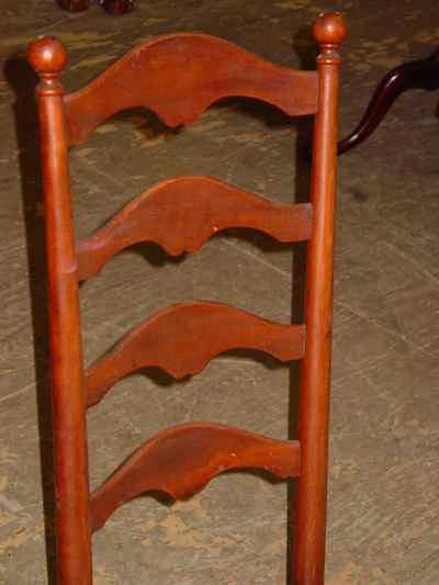 Antique Solid Cherry Ladder Back Rocker