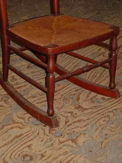 Antique Solid Cherry Ladder Back Rocker