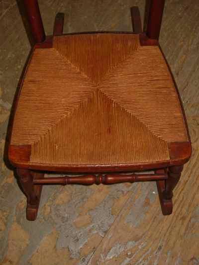 Antique Solid Cherry Ladder Back Rocker