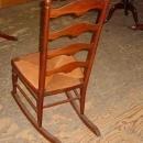 Antique Solid Cherry Ladder Back Rocker