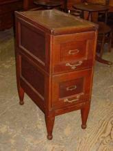 Antique Solid Mahogany File Cabinet