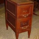 Antique Solid Mahogany File Cabinet