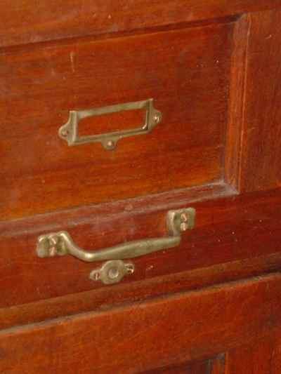 Antique Solid Mahogany File Cabinet