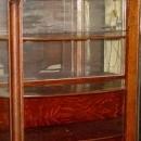 Antique Solid 1/4 Sawn Tiger Oak Bowfront Claw Foot China Cabinet