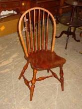 Vintage Windsor Style Solid Cherry Chair