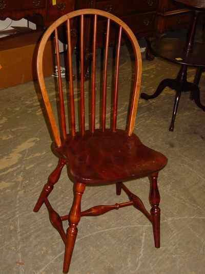 Vintage Windsor Style Solid Cherry Chair