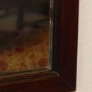 Walnut Framed Mirror with Applied Carving