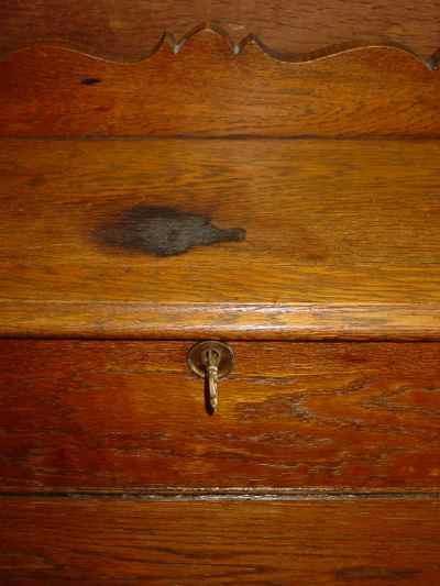 Antique Solid Oak Plantation Desk