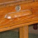 Antique Solid Oak Plantation Desk