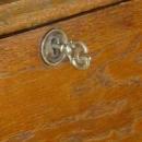 Antique Solid Oak Plantation Desk