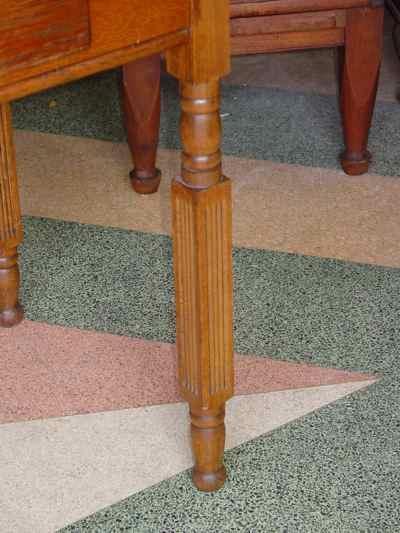 Antique Solid Oak Plantation Desk