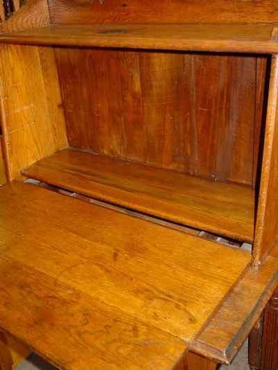 Antique Solid Oak Plantation Desk