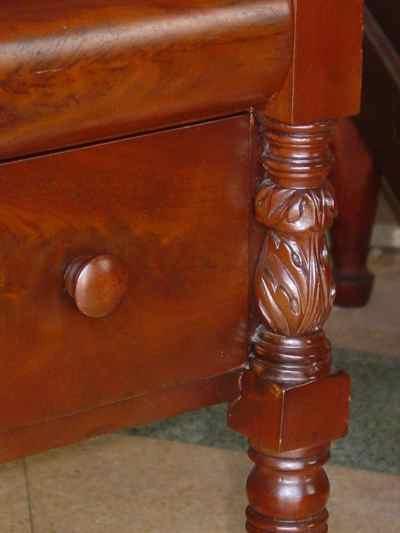 Antique Victorian Empire Mahogany Side Table
