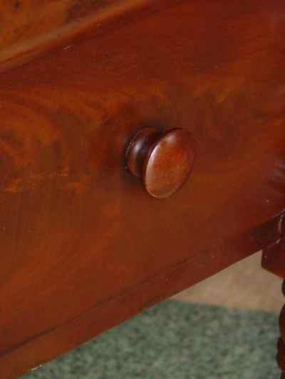 Antique Victorian Empire Mahogany Side Table