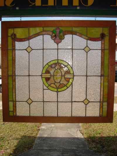 Multicolor Victorian Antique Stained Glass