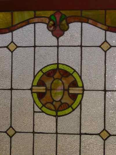 Multicolor Victorian Antique Stained Glass