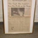 Framed Original Moon Landing Newspaper