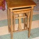 H. T. Cushman Manufacturing Company Antique Solid 1/4 Sawn Oak Telephone Stand
