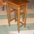 H. T. Cushman Manufacturing Company Antique Solid 1/4 Sawn Oak Telephone Stand