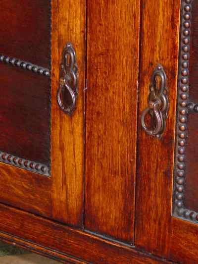 English Barley Twist 1/4 Sawn Tiger Oak Welsh Dresser
