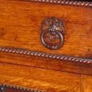 English Barley Twist 1/4 Sawn Tiger Oak Welsh Dresser