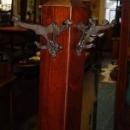 Antique Arts & Crafts Mission Style Black Walnut Coat or Hat Rack