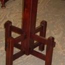Antique Arts & Crafts Mission Style Black Walnut Coat or Hat Rack